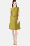 ColsBM Tori Golden Olive Modest A-line Sleeveless Chiffon Mini Bridesmaid Dresses