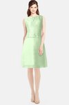 ColsBM Tori Pale Green Modest A-line Sleeveless Chiffon Mini Bridesmaid Dresses