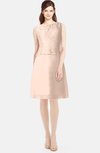 ColsBM Tori Peach Puree Modest A-line Sleeveless Chiffon Mini Bridesmaid Dresses