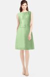 ColsBM Tori Sage Green Modest A-line Sleeveless Chiffon Mini Bridesmaid Dresses