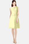 ColsBM Tori Wax Yellow Modest A-line Sleeveless Chiffon Mini Bridesmaid Dresses