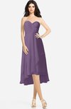 ColsBM Kasey Chinese Violet Classic Sweetheart Sleeveless Zip up Hi-Lo Plus Size Bridesmaid Dresses