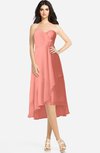ColsBM Kasey Desert Flower Classic Sweetheart Sleeveless Zip up Hi-Lo Plus Size Bridesmaid Dresses