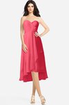 ColsBM Kasey Guava Classic Sweetheart Sleeveless Zip up Hi-Lo Plus Size Bridesmaid Dresses