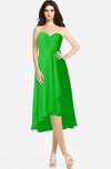 ColsBM Kasey Jasmine Green Classic Sweetheart Sleeveless Zip up Hi-Lo Plus Size Bridesmaid Dresses