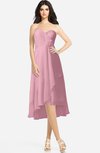 ColsBM Kasey Light Coral Classic Sweetheart Sleeveless Zip up Hi-Lo Plus Size Bridesmaid Dresses