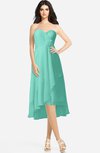 ColsBM Kasey Mint Green Classic Sweetheart Sleeveless Zip up Hi-Lo Plus Size Bridesmaid Dresses