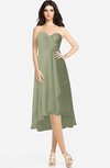 ColsBM Kasey Moss Green Classic Sweetheart Sleeveless Zip up Hi-Lo Plus Size Bridesmaid Dresses