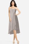 ColsBM Kasey Mushroom Classic Sweetheart Sleeveless Zip up Hi-Lo Plus Size Bridesmaid Dresses