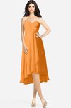 ColsBM Kasey Orange Classic Sweetheart Sleeveless Zip up Hi-Lo Plus Size Bridesmaid Dresses