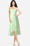 ColsBM Kasey Pale Green Classic Sweetheart Sleeveless Zip up Hi-Lo Plus Size Bridesmaid Dresses
