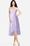 ColsBM Kasey Pastel Lilac Classic Sweetheart Sleeveless Zip up Hi-Lo Plus Size Bridesmaid Dresses