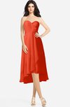ColsBM Kasey Persimmon Classic Sweetheart Sleeveless Zip up Hi-Lo Plus Size Bridesmaid Dresses