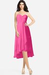 ColsBM Kasey Rose Pink Classic Sweetheart Sleeveless Zip up Hi-Lo Plus Size Bridesmaid Dresses