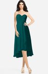 ColsBM Kasey Shaded Spruce Classic Sweetheart Sleeveless Zip up Hi-Lo Plus Size Bridesmaid Dresses