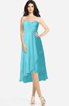 ColsBM Kasey Turquoise Classic Sweetheart Sleeveless Zip up Hi-Lo Plus Size Bridesmaid Dresses