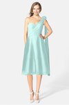 ColsBM Mattie Blue Glass Classic A-line Sweetheart Sleeveless Knee Length Ruching Bridesmaid Dresses