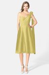 ColsBM Mattie Misted Yellow Classic A-line Sweetheart Sleeveless Knee Length Ruching Bridesmaid Dresses