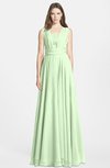 ColsBM Nala Seacrest Simple Wide Square Sleeveless Zip up Chiffon Floor Length Bridesmaid Dresses