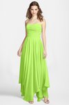 ColsBM Briana Bright Green Gorgeous Princess Sweetheart Sleeveless Asymmetric Bridesmaid Dresses