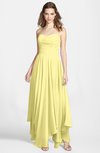ColsBM Briana Pastel Yellow Gorgeous Princess Sweetheart Sleeveless Asymmetric Bridesmaid Dresses