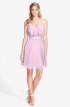 ColsBM Rosemary Baby Pink Gorgeous Fit-n-Flare Sleeveless Chiffon Sweep Train Bridesmaid Dresses
