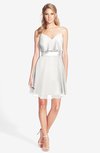 ColsBM Rosemary Cloud White Gorgeous Fit-n-Flare Sleeveless Chiffon Sweep Train Bridesmaid Dresses