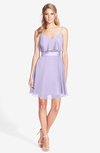 ColsBM Rosemary Light Purple Gorgeous Fit-n-Flare Sleeveless Chiffon Sweep Train Bridesmaid Dresses