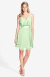 ColsBM Rosemary Pale Green Gorgeous Fit-n-Flare Sleeveless Chiffon Sweep Train Bridesmaid Dresses