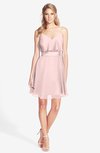 ColsBM Rosemary Pastel Pink Gorgeous Fit-n-Flare Sleeveless Chiffon Sweep Train Bridesmaid Dresses