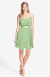 ColsBM Rosemary Sage Green Gorgeous Fit-n-Flare Sleeveless Chiffon Sweep Train Bridesmaid Dresses
