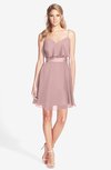 ColsBM Rosemary Silver Pink Gorgeous Fit-n-Flare Sleeveless Chiffon Sweep Train Bridesmaid Dresses