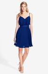 ColsBM Rosemary Sodalite Blue Gorgeous Fit-n-Flare Sleeveless Chiffon Sweep Train Bridesmaid Dresses