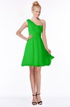 ColsBM Kenia Classic Green Luxury Fit-n-Flare Sleeveless Zip up Sweep Train Bridesmaid Dresses