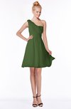 ColsBM Kenia Garden Green Luxury Fit-n-Flare Sleeveless Zip up Sweep Train Bridesmaid Dresses