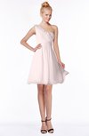 ColsBM Kenia Light Pink Luxury Fit-n-Flare Sleeveless Zip up Sweep Train Bridesmaid Dresses