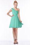 ColsBM Kenia Mint Green Luxury Fit-n-Flare Sleeveless Zip up Sweep Train Bridesmaid Dresses