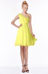ColsBM Kenia Pale Yellow Luxury Fit-n-Flare Sleeveless Zip up Sweep Train Bridesmaid Dresses