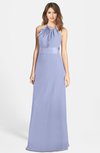 ColsBM Leah Blue Heron Luxury A-line Sleeveless Zip up Chiffon Floor Length Bridesmaid Dresses