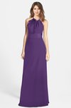 ColsBM Leah Dark Purple Luxury A-line Sleeveless Zip up Chiffon Floor Length Bridesmaid Dresses