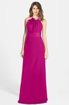 ColsBM Leah Hot Pink Luxury A-line Sleeveless Zip up Chiffon Floor Length Bridesmaid Dresses