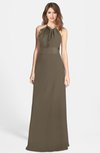 ColsBM Leah Otter Luxury A-line Sleeveless Zip up Chiffon Floor Length Bridesmaid Dresses