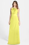 ColsBM Leah Pale Yellow Luxury A-line Sleeveless Zip up Chiffon Floor Length Bridesmaid Dresses