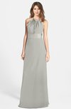 ColsBM Leah Platinum Luxury A-line Sleeveless Zip up Chiffon Floor Length Bridesmaid Dresses