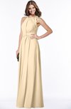 ColsBM Alison Apricot Gelato Glamorous A-line Zip up Chiffon Floor Length Pleated Bridesmaid Dresses