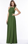 ColsBM Alison Garden Green Glamorous A-line Zip up Chiffon Floor Length Pleated Bridesmaid Dresses