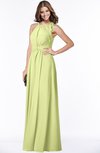 ColsBM Alison Lime Sherbet Glamorous A-line Zip up Chiffon Floor Length Pleated Bridesmaid Dresses