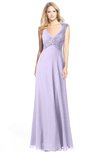 ColsBM Kara Pastel Lilac Modest Fit-n-Flare V-neck Sleeveless Chiffon Floor Length Bridesmaid Dresses
