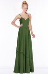 ColsBM Allison Garden Green Gorgeous Sleeveless Zip up Floor Length Ruching Bridesmaid Dresses