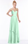 ColsBM Allison Honeydew Gorgeous Sleeveless Zip up Floor Length Ruching Bridesmaid Dresses